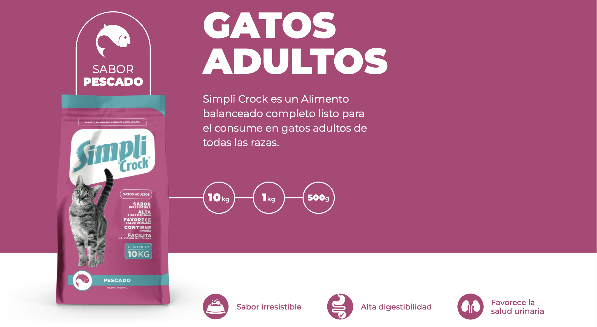 gatos adultos simpli crock